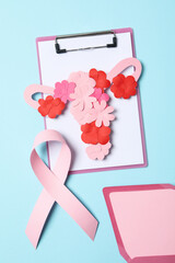 World Cancer day, concept of female cancer