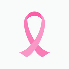 Breast Cancer Icon. Symbol of Women's Health Care and Concern.   