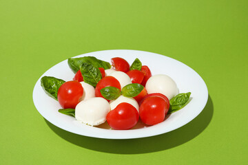 Concept of tasty Italian cuisine food - Caprese salad