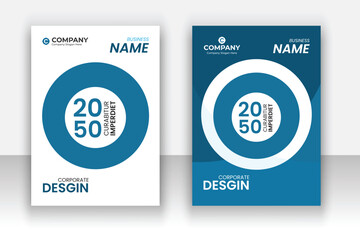 Elegant corporate business book cover in a4.