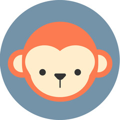 Flat Animal Monkey