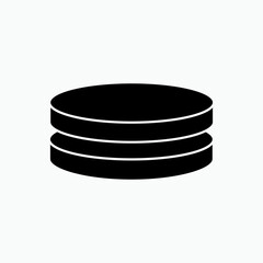 Coin Stack Icon. Money Symbol - Vector.   