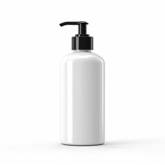 Portrait cosmetic bottle pump isolated on white AI Generative