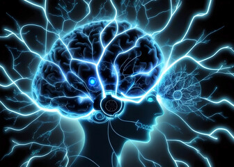 Obraz premium Cerveau 1 IA