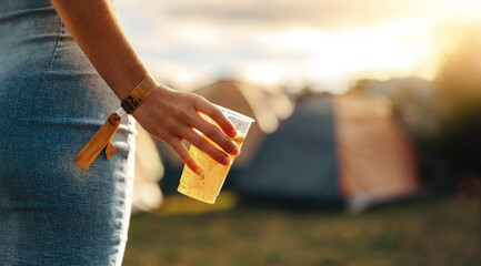 Summer vibes and celebration at the festival camp