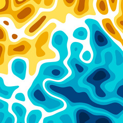 COLORFUL ABSTRACT PAPER CUT FOR WALLPAPER BACKGROUND. COVER DESIGN. VECTOR ILUSTRATION