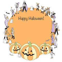 ハロウィーンのフレーム