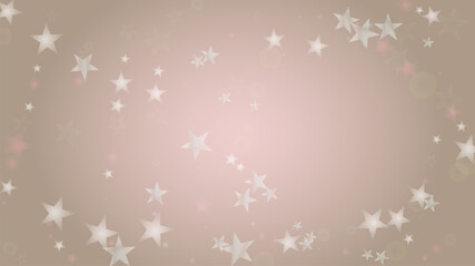 Abstract Vector Pink Background with Silver and White Light Spots. Magic Shiny Pastel Print. Baby Print. Romantic Bokeh Blurred Page Design for St' Valentines Day.  Gentle Stardust Pattern.