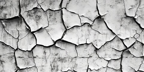 Gray wall texture, cracked weathered paint, black and white monochrome backgrounds