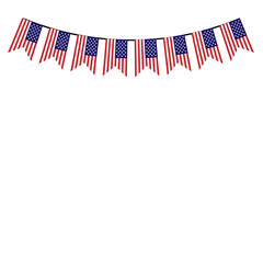 Obraz premium American Bunting Flag