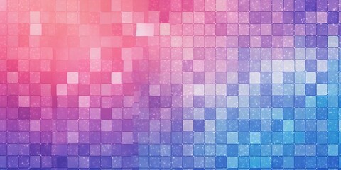Fototapeta premium Purple pink blue pastel colors gradient background, grainy texture effect, light mosaic web banner design