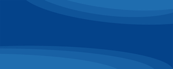 Abstract banner, blue waves, vector. Colored background with waves.