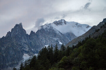 Fototapeta premium photo of a alps mountain in Courmayeur