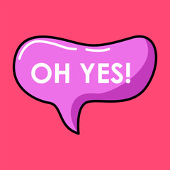 Special cute colorful speech bubbles