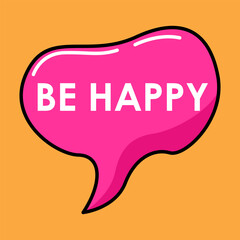 Special cute colorful speech bubbles