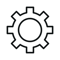gear sign symbol vector glyph icon