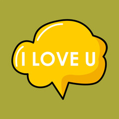 Special cute colorful speech bubbles