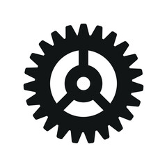 gear sign symbol vector glyph icon