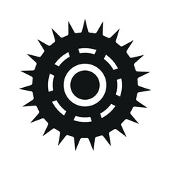 gear sign symbol vector glyph icon