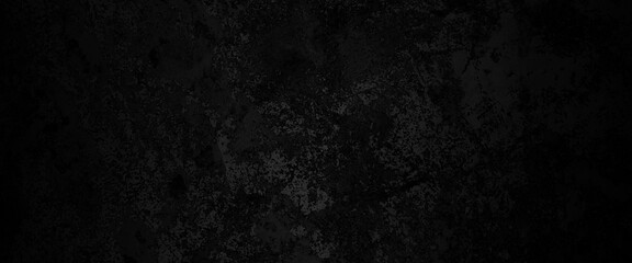 Fototapeta na wymiar Texture of a grungy black concrete wall as background, Black wall texture rough background dark concrete floor or old grunge background with black, black anthracite dark gray grey grunge.