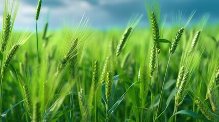 Fototapeta premium green wheat