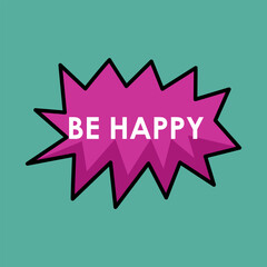 Special cute colorful speech bubbles