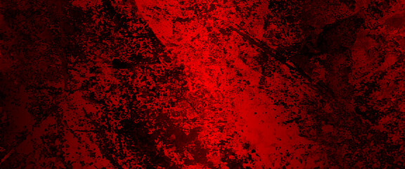 Dark grunge textured red concrete wall background,
old wall texture cement black red background abstract dark color design are light, red background. wall with blood splatter and grunge.