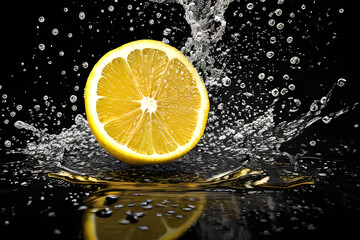 Lemon splash water