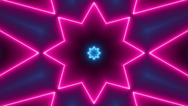 Abstract dynamic background, creative shapes in motion, unique and original hypnotic motion graphics animation.