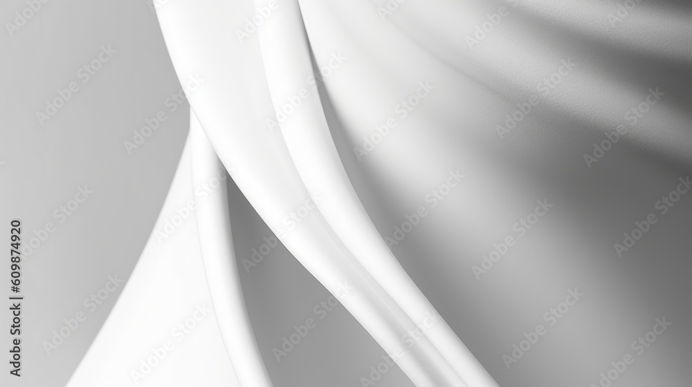 Wall mural fabric. wavy folds. abstract elegant background for design. delicate and elegant white silk cloth. g