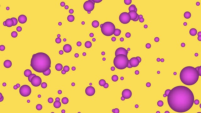 simple abstract bright bubble animation video