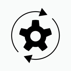 Endurance Icon. Strength Symbol. Workout, Exercise Illustration Vector.   