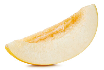 Yellow melon isolated on white