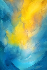 gradient of soft blue yellow abstract texture. Generative ai.