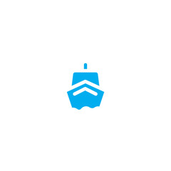 Obraz premium Holidays Sea Ship Solid Icon