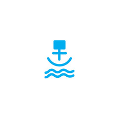 Sea Anchor Beach Solid Icon