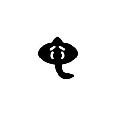 Ray Sea Stingray Solid Icon