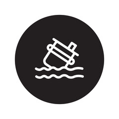 Sea Barrel Marine Solid Icon