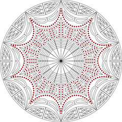 ornamental round ornament vector