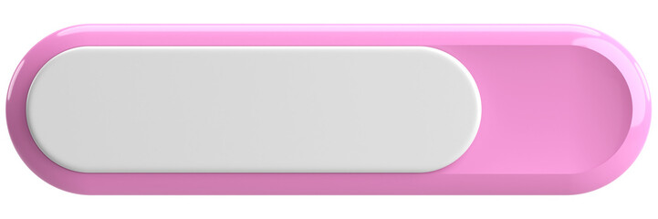 Fototapeta premium 3D button. Empty button. 3D illustration.