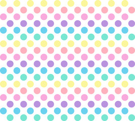 Fototapeta na wymiar Colorful Polka Dots Background, Creative Design Templates. Vector illustration
