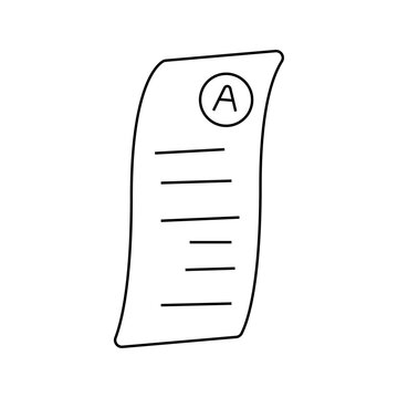 black and white paper with grade a clip art preview