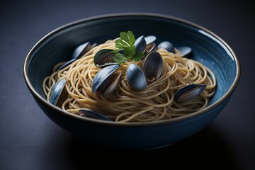 Pasta dish photography, generative ai
