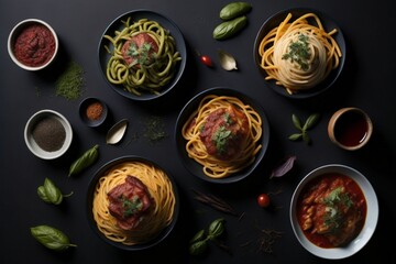 Pasta dish photography, generative ai