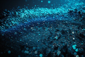 Fototapeta na wymiar Background filled with shiny blue glitter. Glitter background. Generative AI