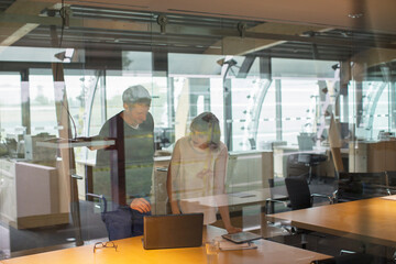 Business people talking in office