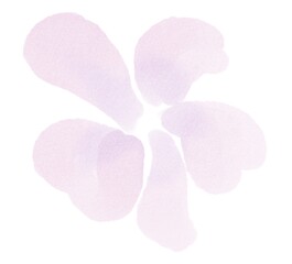 A watercolor of pink  flower petals