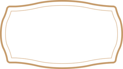 Vintage label frames, decorative vintage borders, logo design frame.