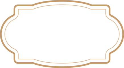 Vintage label frames, decorative vintage borders, logo design frame.