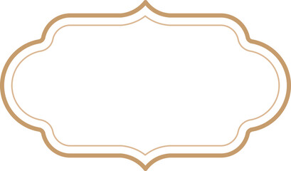 Vintage label frames, decorative vintage borders, logo design frame.